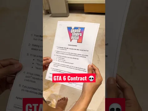 GTA 6 Legal Contract Sign Karwaya 🤣🤣 #gta6 #gaming #trending #funny
