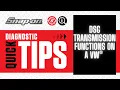 DSG Transmission Functions on a VW Snap-on Diagnostics