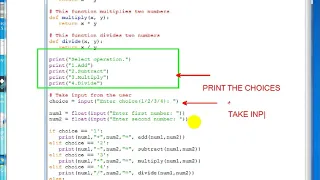 Part 2 Python Simple calculator program for beginners