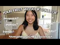 WHAT TO EXPECT YOUR 1ST WEEK OF COLLEGE II usc diaries ep 7