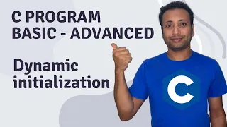 C Program English Tutorial 11 Dynamic Initialization Tutorial