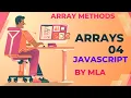 Array methods push pop unshift shift index Of concate slice includes arrays part