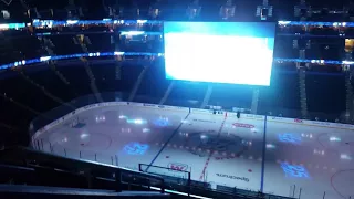 Our seats at Amalie Arena