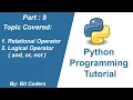 Python Tutorial for Beginners Relational and Logical Operator Explained Bit Coders In Hindi