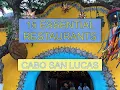 15 Essential Restaurants Cabo San Lucas