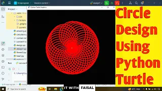 Circle Design Using Python Turtle Graphics Easy Python Coding Drawing Art For Beginners