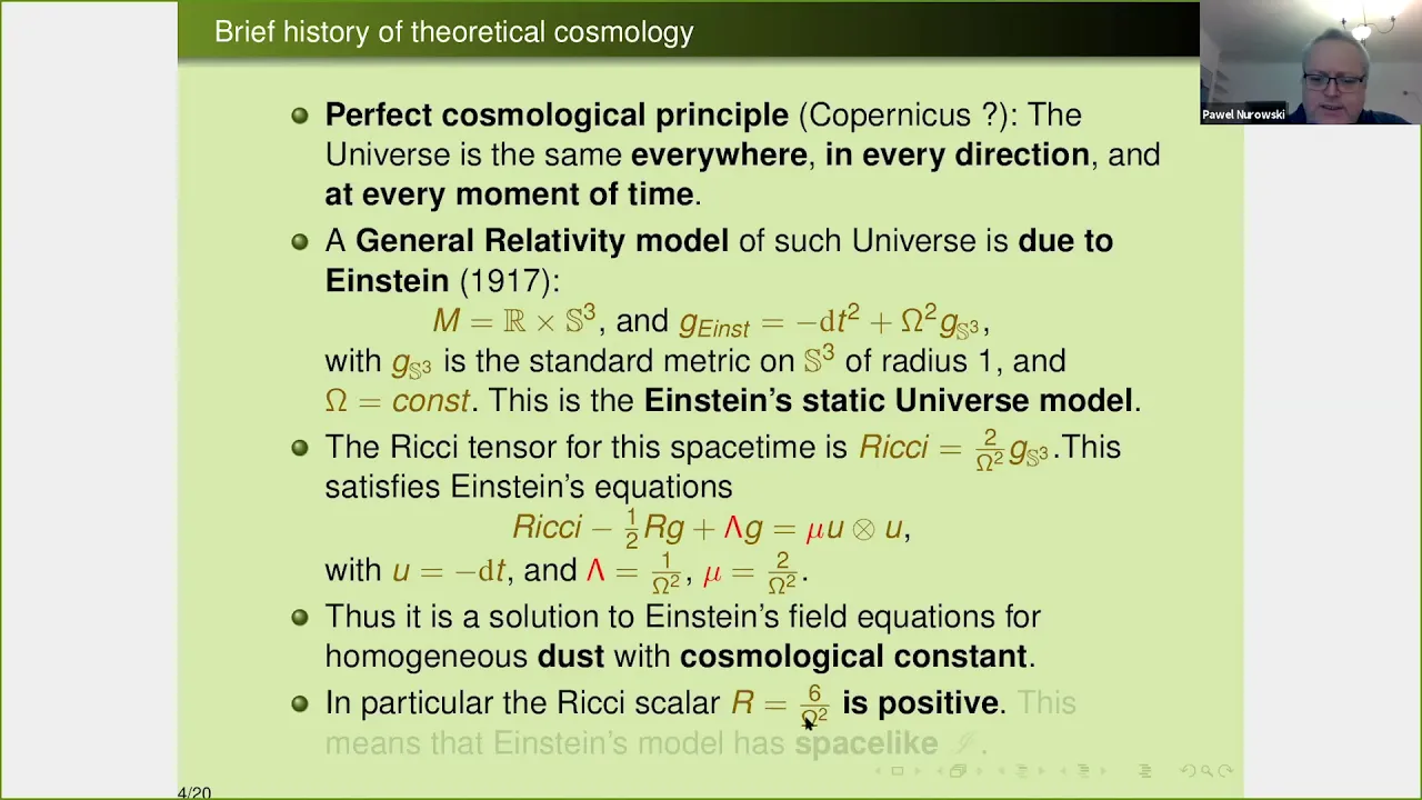Prof.Paweł Nurowski (CTP PAS): Conformal transformations and the beginning of the Universe:Part III.