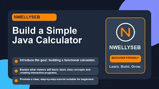 Build a Simple Java Calculator Beginner Java Project - Part 1