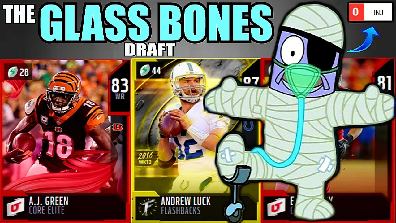 THE GLASS BONES DRAFT! LOWEST INJURY RATING IN EVERY ROUND! Madden 20 Draft Champions