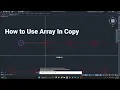How to Use Command Array in Copy AutoCAD RT Electrical