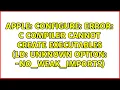 configure error C compiler cannot create executables ld unknown option - no