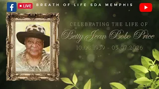 Celebration of Life Sis Betty Price March 21 2026
