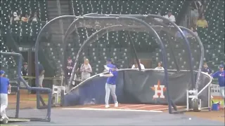 Ian Happ Pete Crow-Armstrong batting practice Cubs vs Astros 25