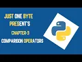 Chapter 3 Comparison Operators