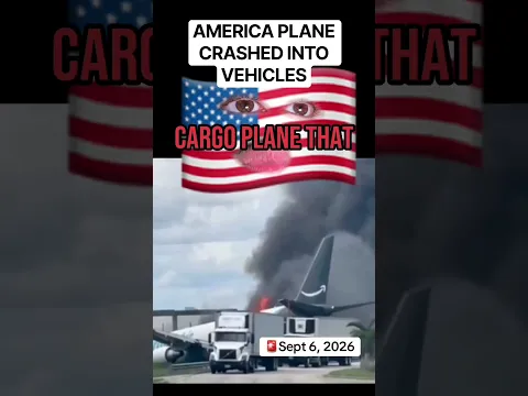 America Plane Crashes Into Vehicles