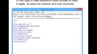 8 Validation password regular expressions