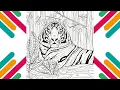 Tiger Coloring Pages By Numbers