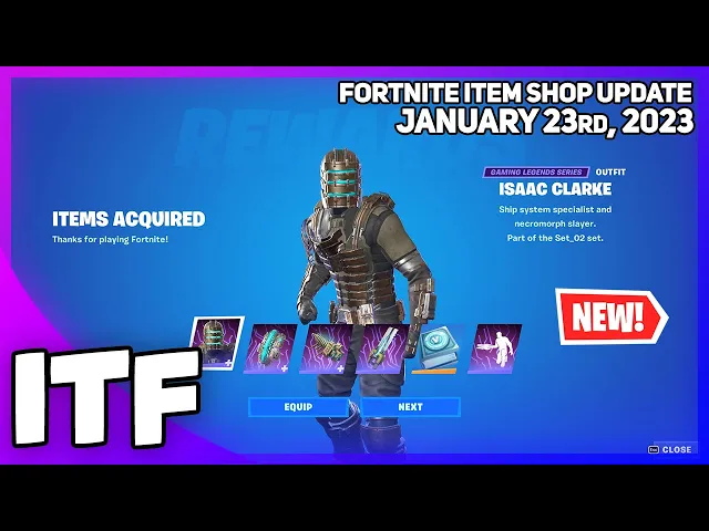 Fortnite Item Shop *NEW* DEAD SPACE COLLAB! [January 23rd, 2023] (Fortnite Battle Royale)
