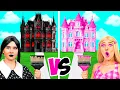 Wednesday vs Barbie Rumah Satu Warna Tantangan | Situasi Lucu BaRaDa Best