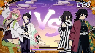 Mitsuri and Shinobu vs Giyu and Obanai - Demon Slayer The Hinokami Chronicles 2 2K 60FPS