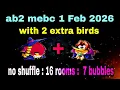 Lagu Angry birds 2 mighty eagle bootcamp Mebc 1 Feb 2026 with 2 extra bird Terence+bubbles#ab2 mebc today