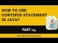 Continue Statement in Java Part 14 Java Tutorial