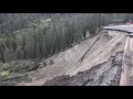 Road on Teton Pass catastrophically failed
