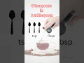 How many teaspoons are in a tablespoon?