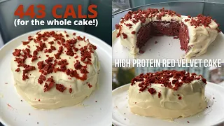 High Protein, Low Calorie Red Velvet Cake | WHOLE Recipe Under 450 Calories