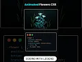 Flower Animation In Css HtmlCss Graphic Design Css AnimationEffect