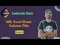 Excel Sheet Column Title Leetcode daily challenge Leetcode Easy Math