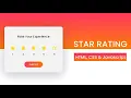 I build a star rating system using HTML CSS and Java