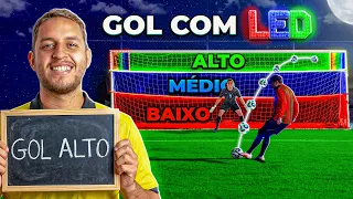 GOL BAIXO, GOL MÉDIO e GOL ALTO!! *NO GOL DE LED ft. CAPITA o JUIZ LADRÃO