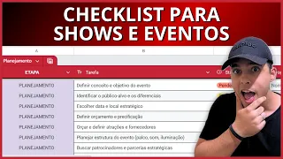Checklist Completo: O Que Não Pode Faltar na Produção de um Show de Sucesso | Como Produzir do Zero?