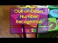 Learning Numbers 1-20 Out of Order Number Recognition Identify Numbers Learn Numbers up to 20