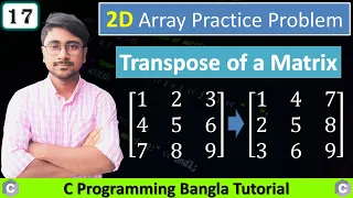 How to make transpose a matrix 2D Array Problem - 17