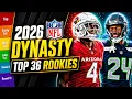 Top 36 Rookie Rankings - 2026 Dynasty Fantasy Football