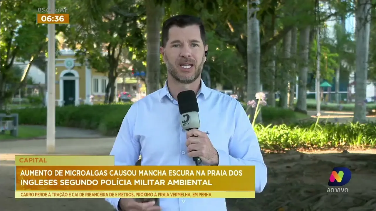 Polícia Militar Ambiental de SC descarta derramamento de óleo na praia dos Ingleses em Florianópolis