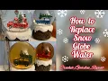 How to Replace Snow Globe Water Crochet Garden Repeat