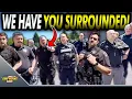 Over A Dozen Officers SWARM Auditor For Recording Threaten Arrest Massive Overreaction