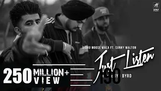 just listen official music video sidhu moose wala ft sunny malton byg byrd humble music