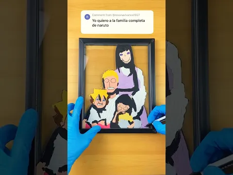 La Familia Completa De Naruto En Vidrio...