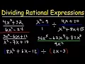 Dividing Rational Expressions