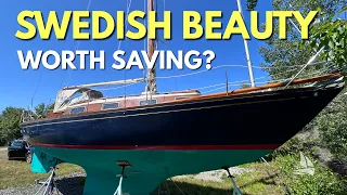 Would You Save This Beautiful Swedish Hallberg Mistral 33 Sailboat? | $12k | Tour