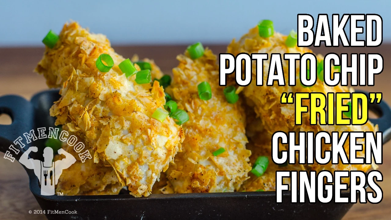 Baked Potato Chip Fried Chicken using Quest Protein Chips / Pollo Frito al Horno utilizando Chips