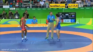 کشتی دیدنی انورگدیف و جردن باروز که با پیروزی انورگدیف تمام شد Wrestling 