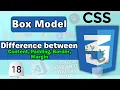 CSS Box Model Explained what is Margin Border Padding Content CSS Tutorial