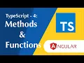 Methods and Functions in typescript Typescript series in telugu Angular course in telugu 2022