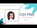 CSV Files in Python - Part 2