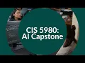 CIS 5980 Artificial Intelligence Capstone Course